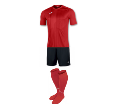 Комплект футбольной формы Joma TIGER - (красно-черный)