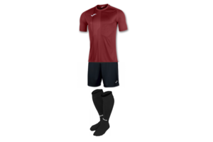 Комплект футбольной формы Joma TIGER - (бордовый)
