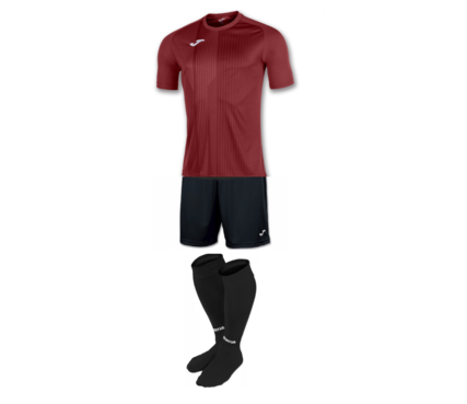 Комплект футбольной формы Joma TIGER - (бордовый)
