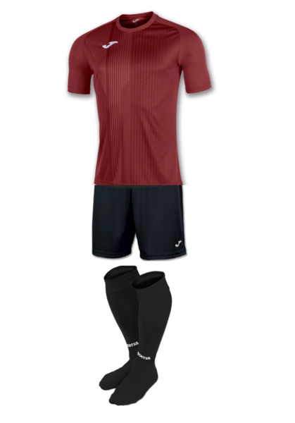 Купить Комплект футбольной формы Joma TIGER - (бордовый) - оригинал, гарантия