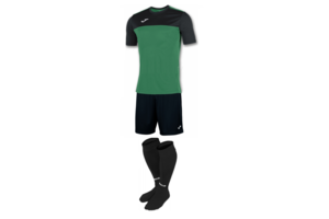 Комплект футбольной формы Joma WINNER - (черно-зеленый)