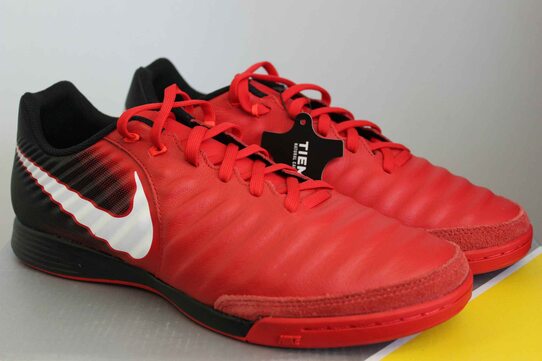 Купить Кожаные футзалки NIKE TIEMPOX LIGERA IV IC 897765-616 - оригинал, гарантия