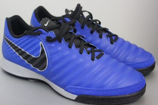 Купить Кожаные футзалки Nike LegendX 7 Academy IC AH7244-400 - оригинал, гарантия