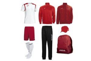 Набор футболиста (box) Joma Champion V (8 предметов) (бело-красный)