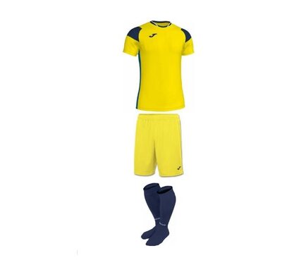 Комплект футбольной формы Joma Crew III - (желтый) - сезон 2019-2020