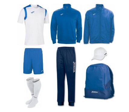 Набор футболиста (box) Joma Champion V (8 предметов) (бело-синий)