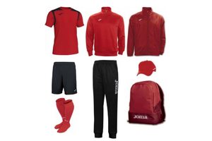 Набор футболиста (box) Joma Champion V (8 предметов) (красно-черный)