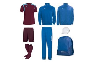 Набор футболиста (box) Joma Champion V (8 предметов) (бордово-синий)