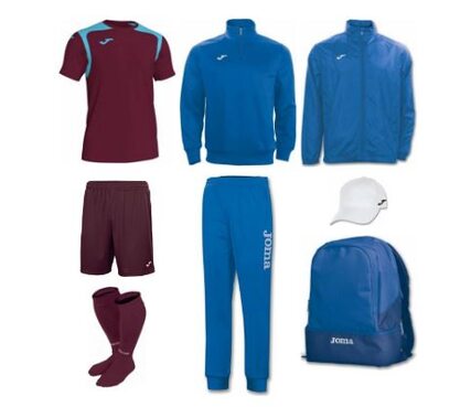 Набор футболиста (box) Joma Champion V (8 предметов) (бордово-синий)