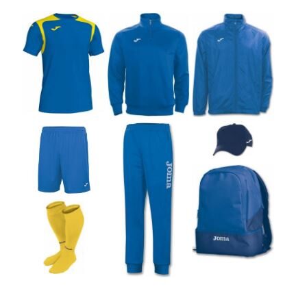 Купить Набор футболиста (box) Joma Champion V (8 предметов) (сине-желтый) - оригинал, гарантия