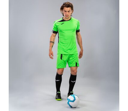 Комплект футбольной формы Joma Roma Set II - (салатовый/черный) - сезон 2019-2020