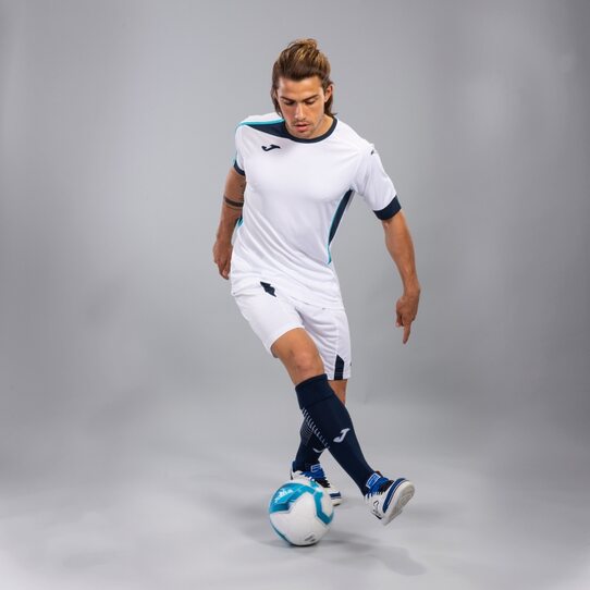 Купить Комплект футбольной формы Joma Roma Set II - (белый/темно-синий) - сезон 2019-2020 - оригинал