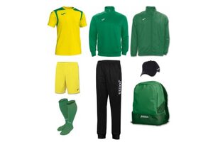 Набор футболиста (box) Joma Champion V (8 предметов) (желто-зеленый)