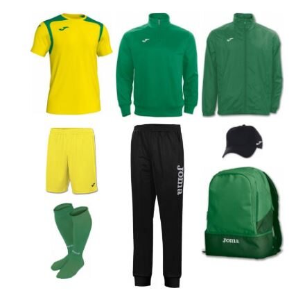 Купить Набор футболиста (box) Joma Champion V (8 предметов) (желто-зеленый) - оригинал, гарантия