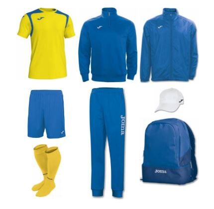 Купить Набор футболиста (box) Joma Champion V (8 предметов) (желто-синий) - оригинал, гарантия