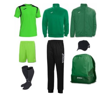Набор футболиста (box) Joma Champion V (8 предметов) (салатовый)