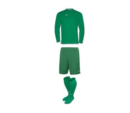 Комплект футбольной формы Joma Combi (длинный рукав) - (темно-зеленый)