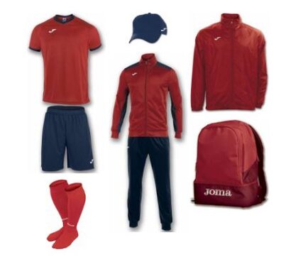 Набор футболиста (box) Joma Academy (8 предметов) (красный)