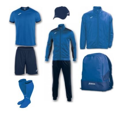 Купить Набор футболиста (box) Joma Academy (8 предметов) (синий) - оригинал, гарантия