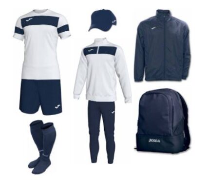 Набор футболиста (box) Joma Academy II (8 предметов) (темно-синий/белый)