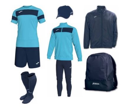 Набор футболиста (box) Joma Academy II (8 предметов) (бирюзовый)
