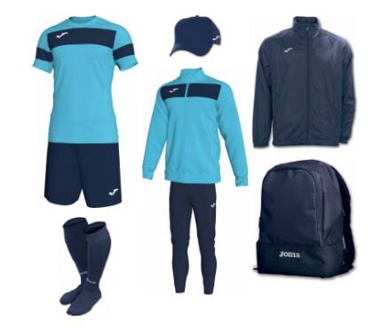 Купить Набор футболиста (box) Joma Academy II (8 предметов) (бирюзовый) - оригинал, гарантия