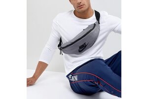 Сумка на пояс Nike Heritage Hip Pack Серая (BA5750-036) 