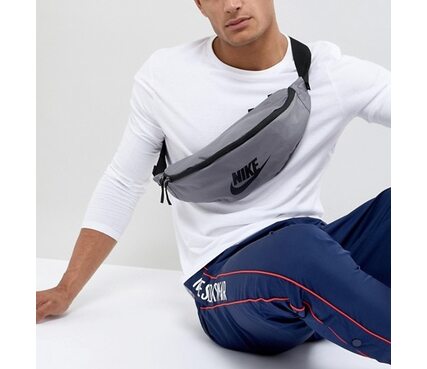 Сумка на пояс Nike Heritage Hip Pack Серая (BA5750-036) 