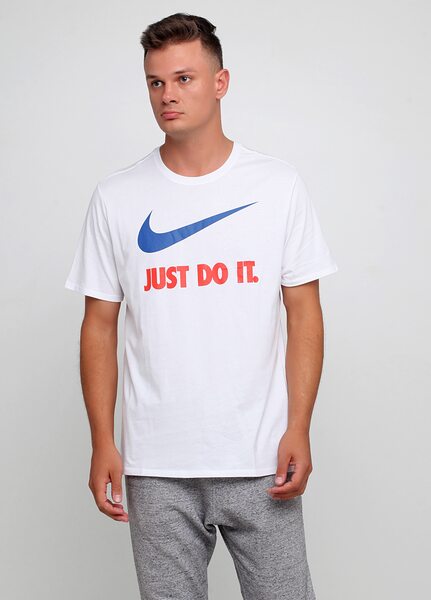 Купить Футболка спортивная мужская Nike M NSW TEE JDI SWOOSH NEW 707360-100 - оригинал, гарантия