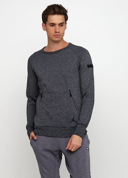 Купить Реглан спортивный Nike Jordan Icon Fleece Crew 802181-010 - оригинал, гарантия Купить Реглан спортивный Nike Jordan Icon Fleece Crew 802181-010 - оригинал, гарантия