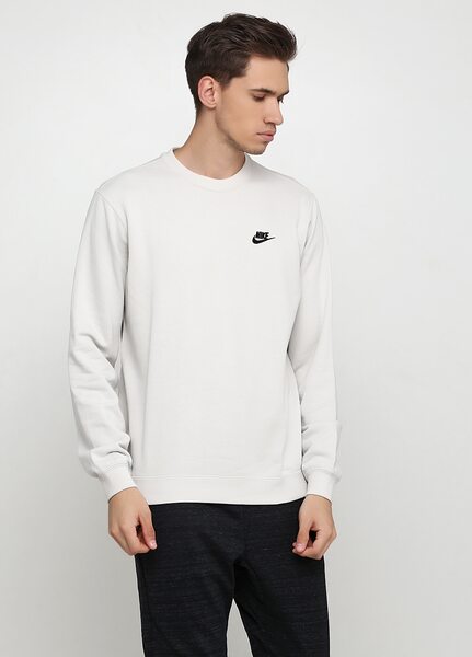 Купить Реглан спортивный Nike M NSW CRW FT CLUB 804342-072 - оригинал, гарантия