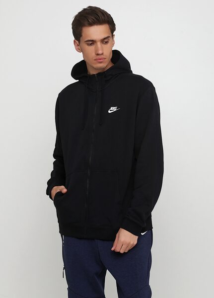 Купить Олимпийка спортивная мужская Nike M NSW HOODIE FZ FT CLUB 804391-010 - оригинал, гарантия Купить Олимпийка спортивная мужская Nike M NSW HOODIE FZ FT CLUB 804391-010 - оригинал, гарантия