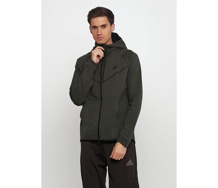 Олимпийка спортивная мужская Nike M NSW TCH FLC WR HOODIE FZ 805144-355