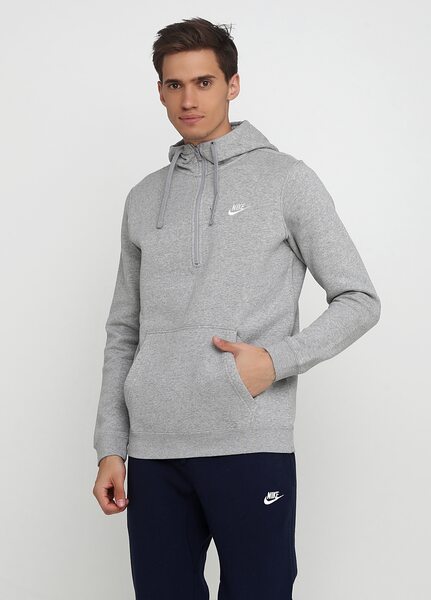 Купить Толстовка спортивная Nike M NSW CLUB HOODIE HZ BB 812519-063 - оригинал, гарантия