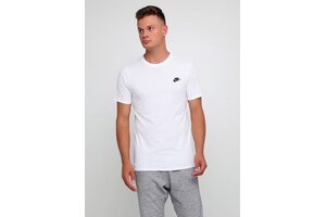 Футболка спортивне чоловіче Nike M NSW TEE CLUB EMBRD FTRA 827021-100