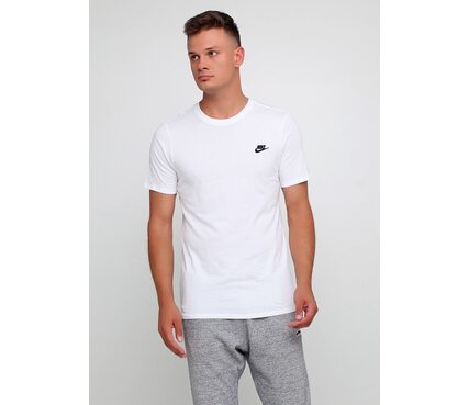 Футболка спортивная мужская Nike M NSW TEE CLUB EMBRD FTRA 827021-100