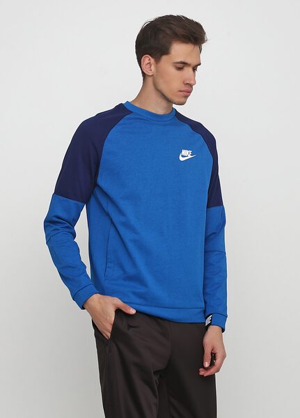 Купить Реглан спортивный тренировочный Nike M NSW AV15 CRW FLC 861744-465 - оригинал, гарантия
