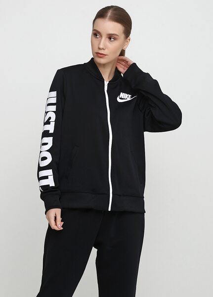 Купить Nike black Varsity Graphic Jacket  for Women 882901-010 - оригинал, гарантия