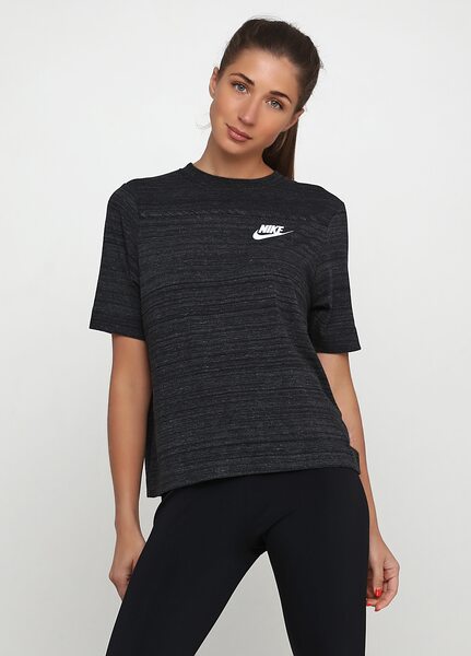 Купить Футболка  W NSW AV15 TOP SS KNT Nike 885381-010 - оригинал, гарантия