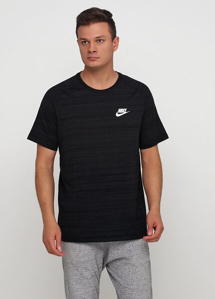 Купить Футболка спортивная мужская Nike M NSW AV15 TOP KNIT SS 885927-010 - оригинал, гарантия