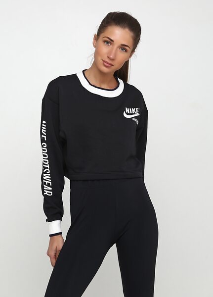 Купить Реглан спортивный женский Nike W NSW CREW REV BRS 893636-010 - оригинал, гарантия
