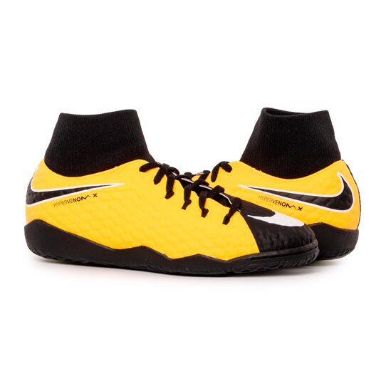 Купить Футзалки (бампы) детские Nike Jr. HypervenomX Phelon III Dynamic Fit IC 917774-801 - оригинал