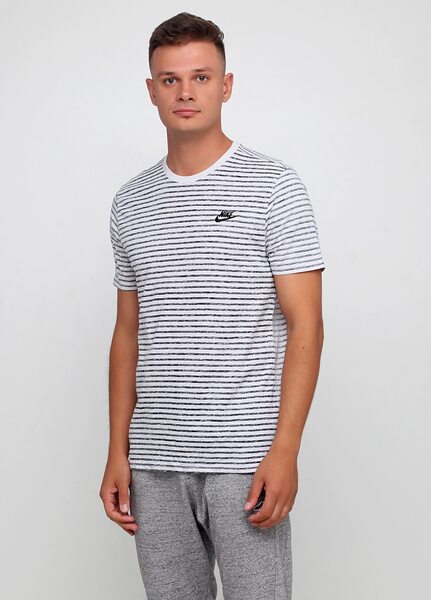 Купить Футболка спортивная Nike M NSW TEE STRIPED LBR 2 927456-051 - оригинал, гарантия