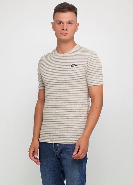 Купить Футболка спортивная Nike M NSW TEE STRIPED LBR 2 927456-221 - оригинал, гарантия