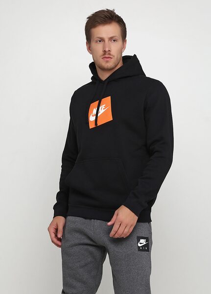 Купить Толстовка спортивная Nike M NSW HBR HOODIE PO FLC 928719-010 - оригинал, гарантия