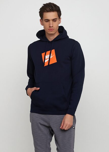 Купить Толстовка спортивная Nike M NSW HBR HOODIE PO FLC 928719-451 - оригинал, гарантия