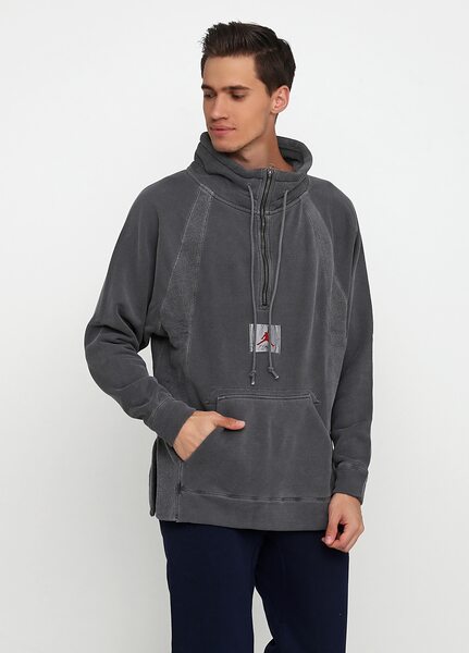 Купить Толстовка  JSW WINGS WASHED 1/4 ZIP PO Nike 939954-010 - оригинал, гарантия