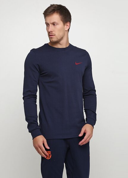 Купить Nike FCB M NK LS TEE SQUAD AA5706-451 - оригинал, гарантия