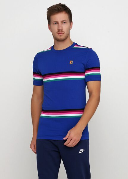 Купить Футболка  M NKCT TEE HERITAGE STRIPE Nike AO1148-438 - оригинал, гарантия