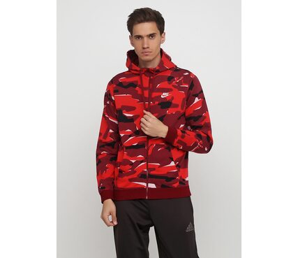 Nike M NSW CLUB CAMO HOODIE FZ FT AQ0596-677
